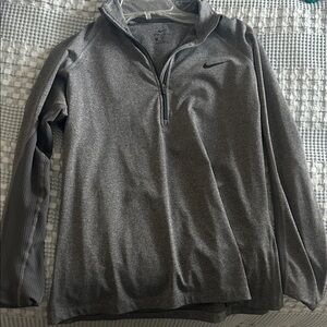 Nike Dark Gray Quarter-Zip Top
